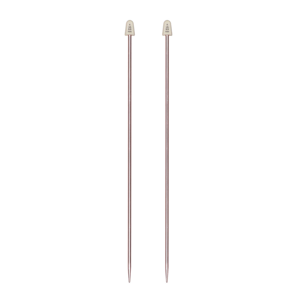 Silvalume 10" Single Point Knitting Needles