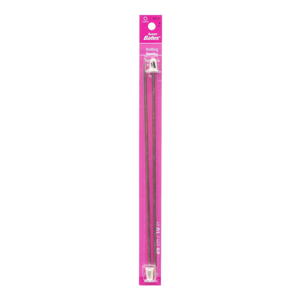 Silvalume 10" Single Point Knitting Needles