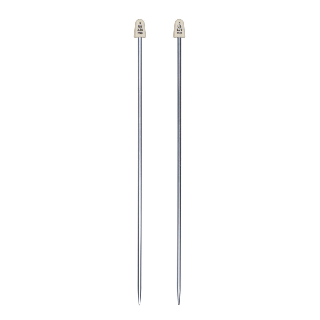 Silvalume 10" Single Point Knitting Needles