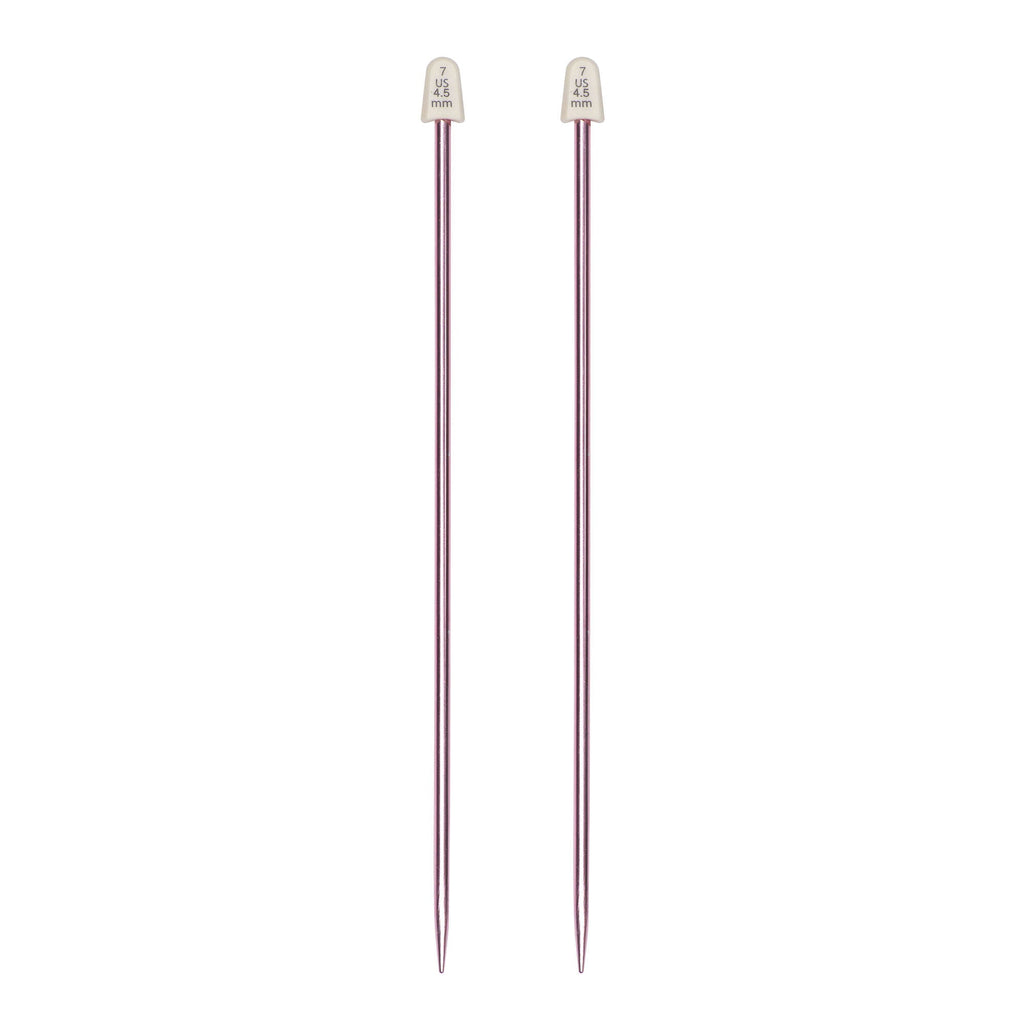 Silvalume 10" Single Point Knitting Needles