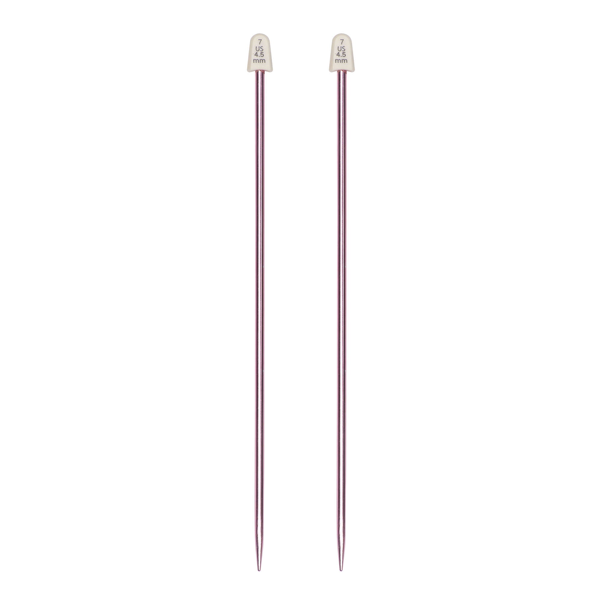 Silvalume 10" Single Point Knitting Needles