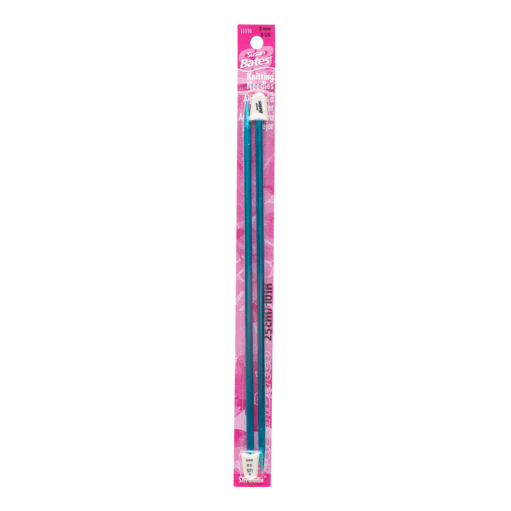Silvalume 10" Single Point Knitting Needles