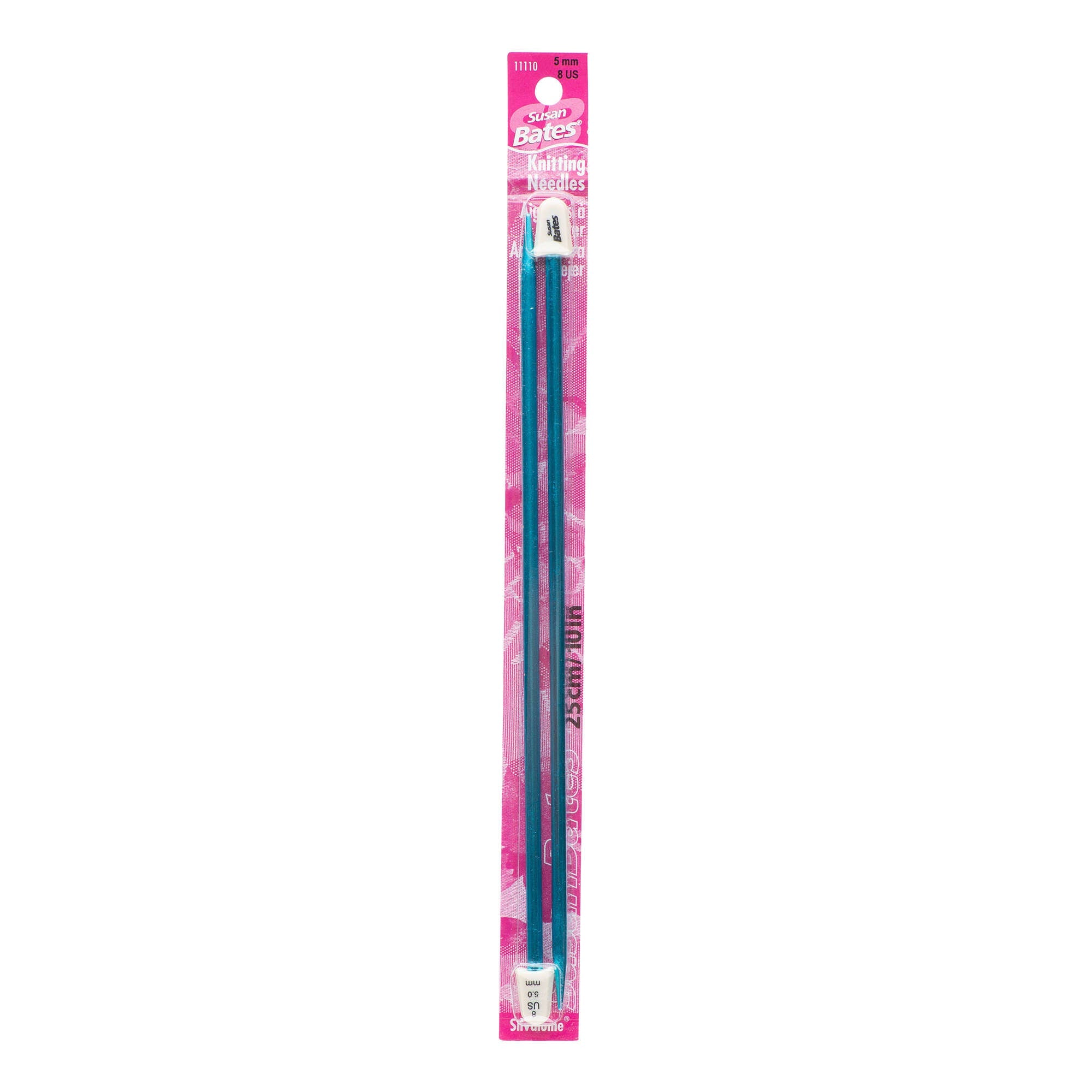 Silvalume 10" Single Point Knitting Needles