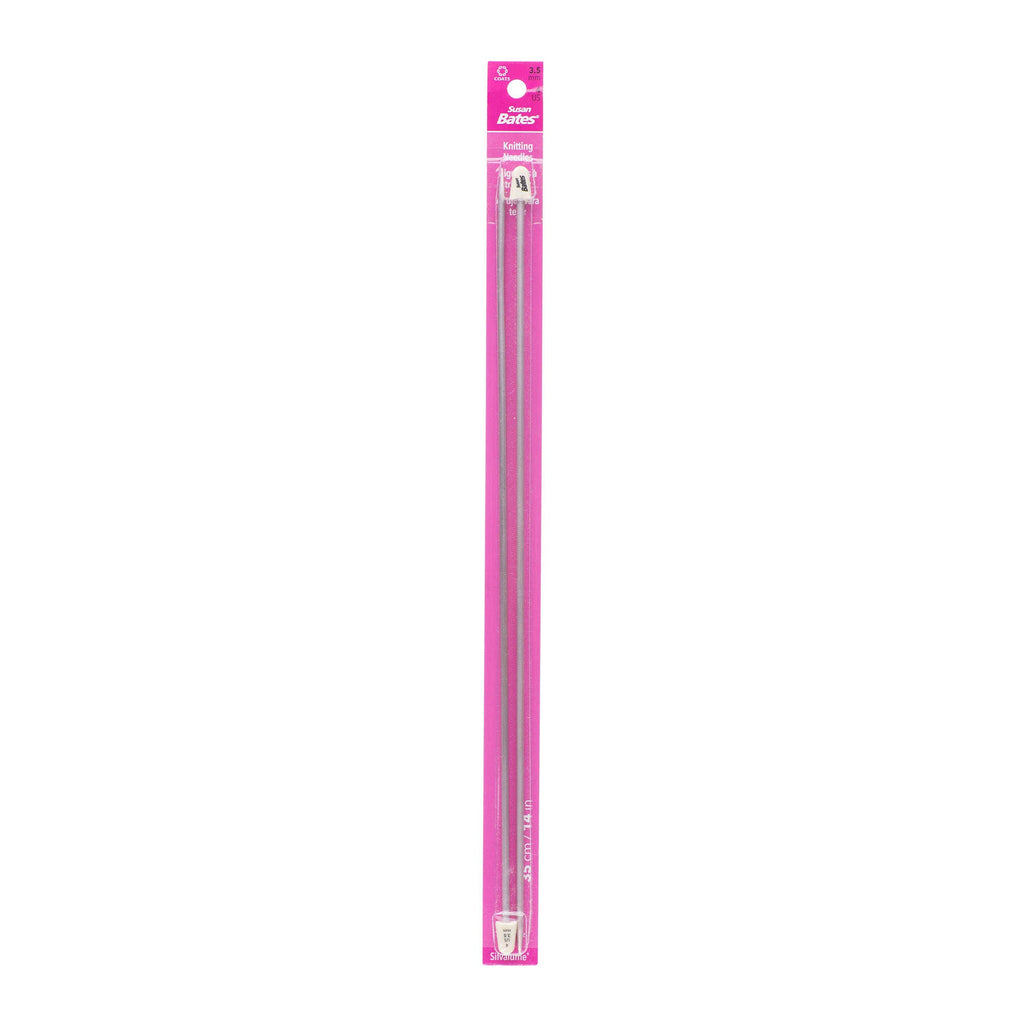 Silvalume 14" Single Point Knitting Needles