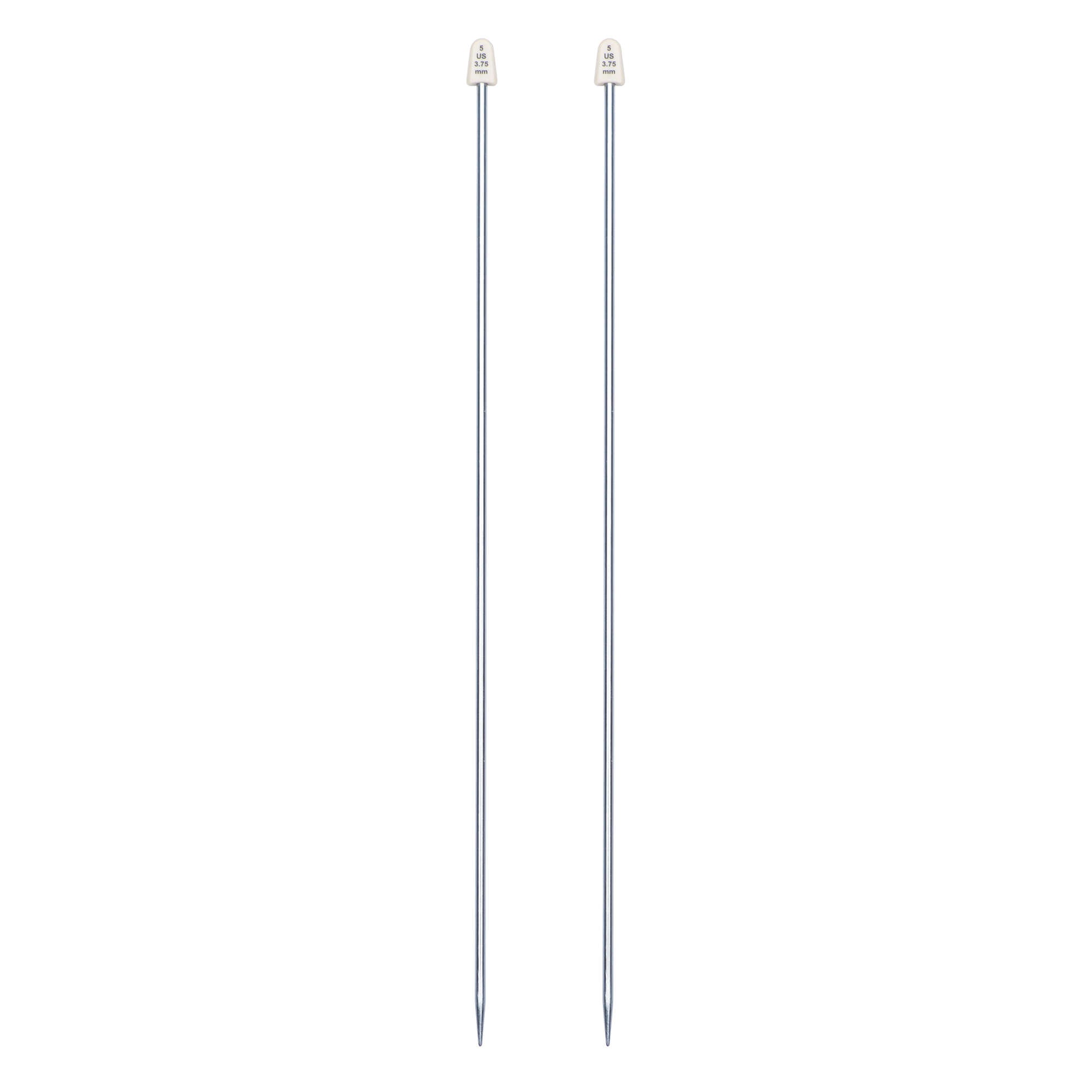 Silvalume 14" Single Point Knitting Needles
