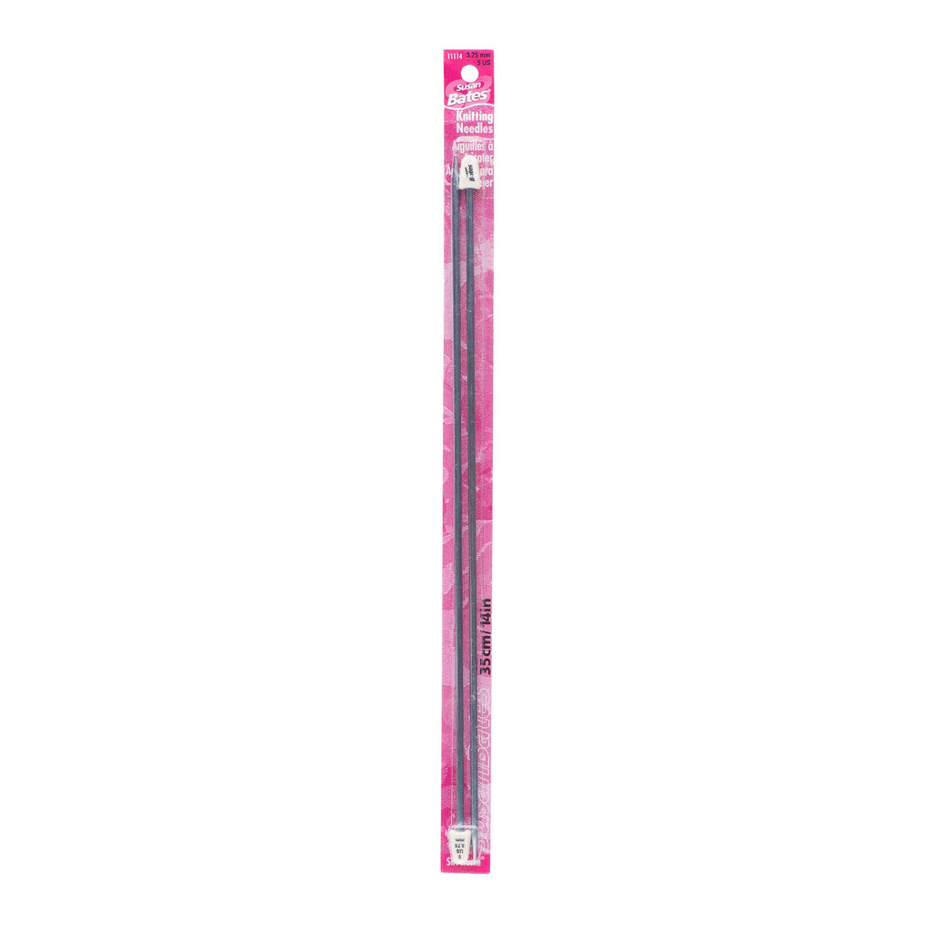 Silvalume 14" Single Point Knitting Needles