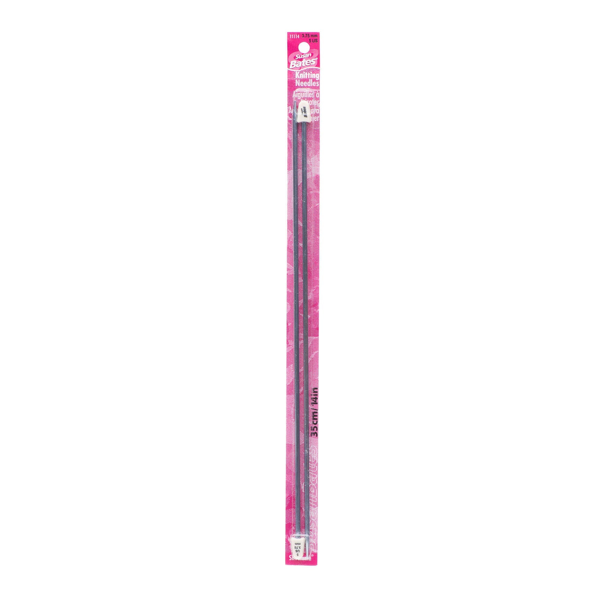 Silvalume 14" Single Point Knitting Needles