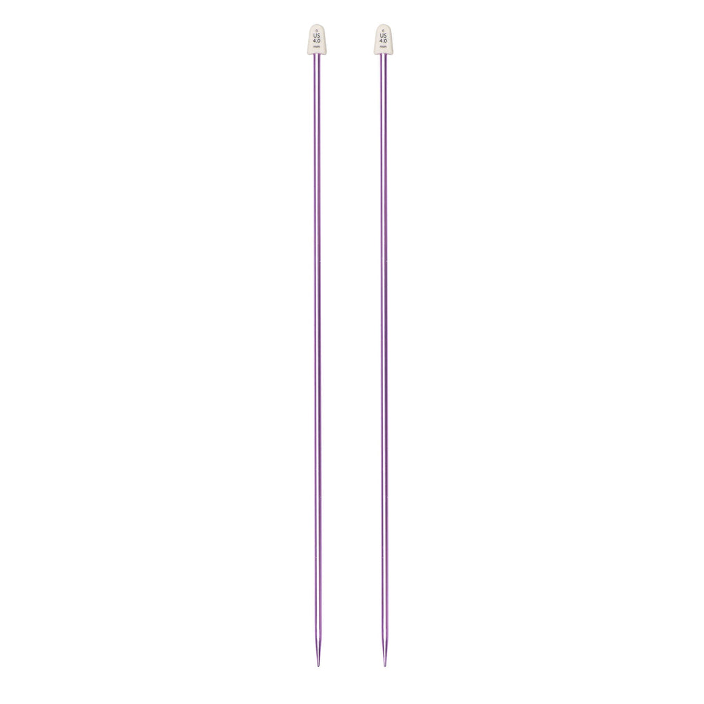 Silvalume 14" Single Point Knitting Needles
