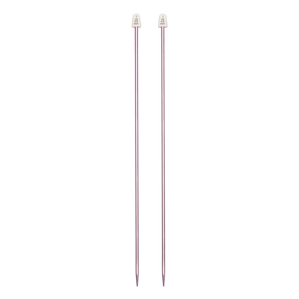 Silvalume 14" Single Point Knitting Needles