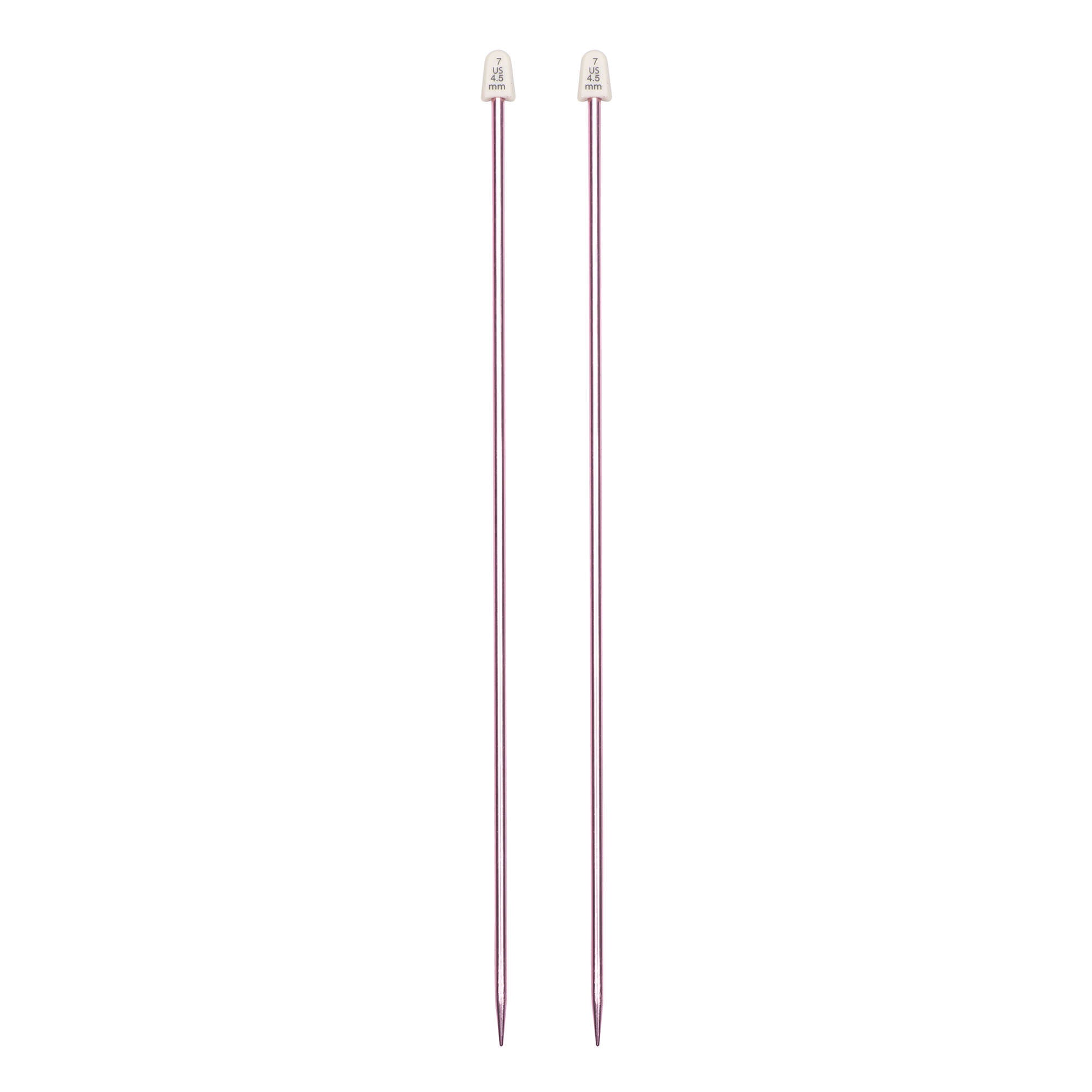 Silvalume 14" Single Point Knitting Needles