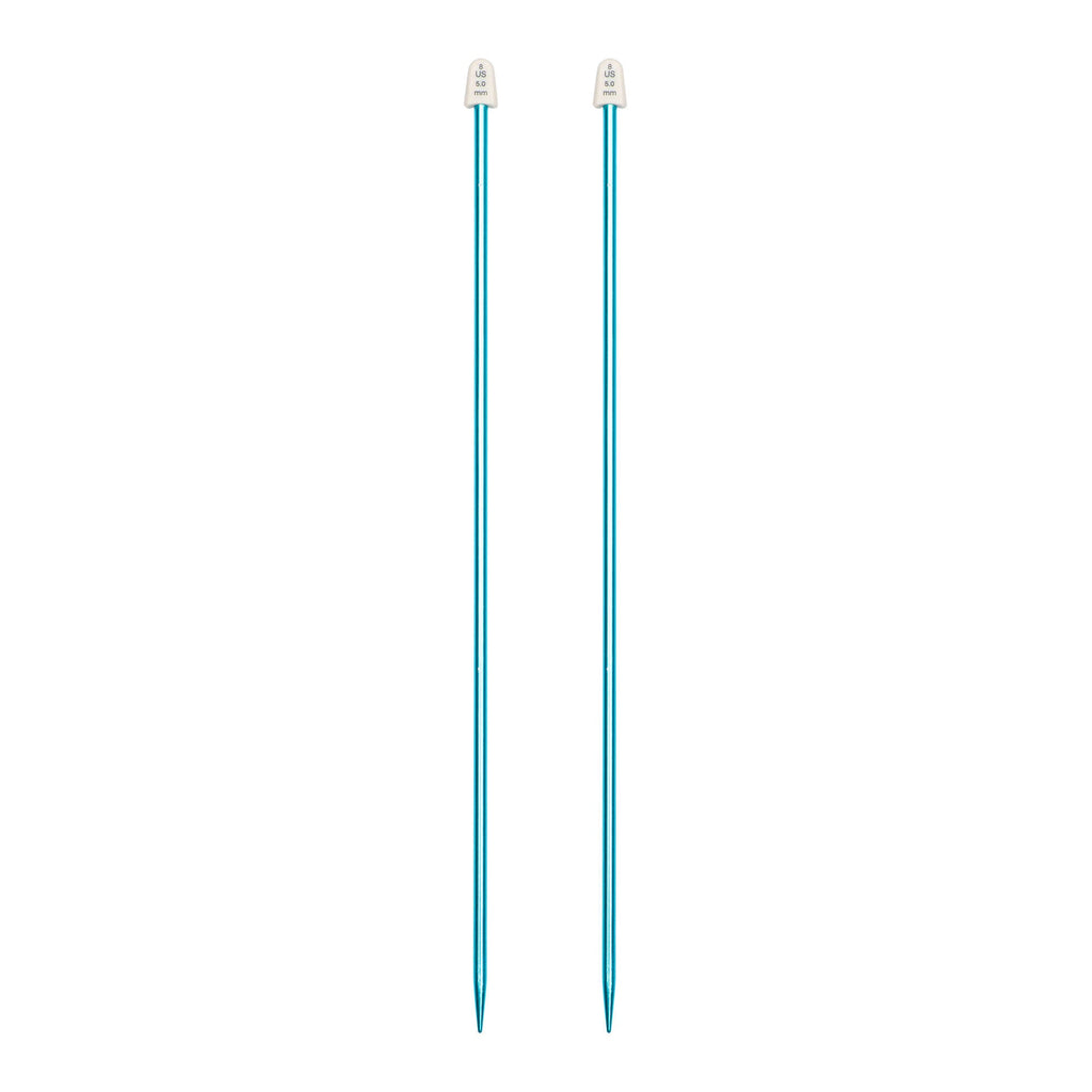 Silvalume 14" Single Point Knitting Needles