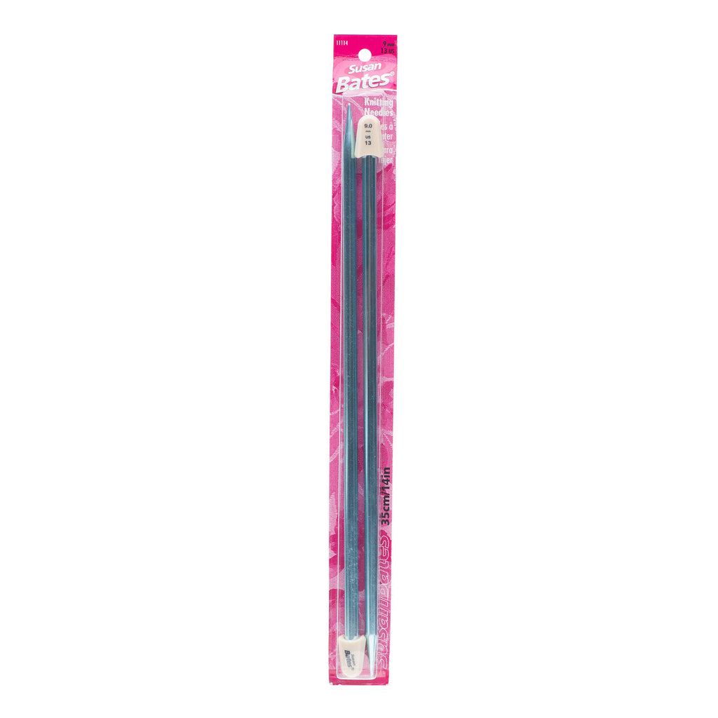 Silvalume 14" Single Point Knitting Needles