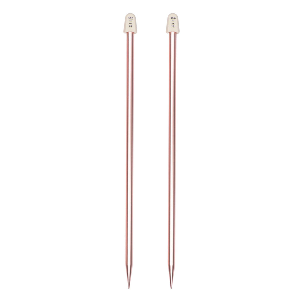 Silvalume 14" Single Point Knitting Needles