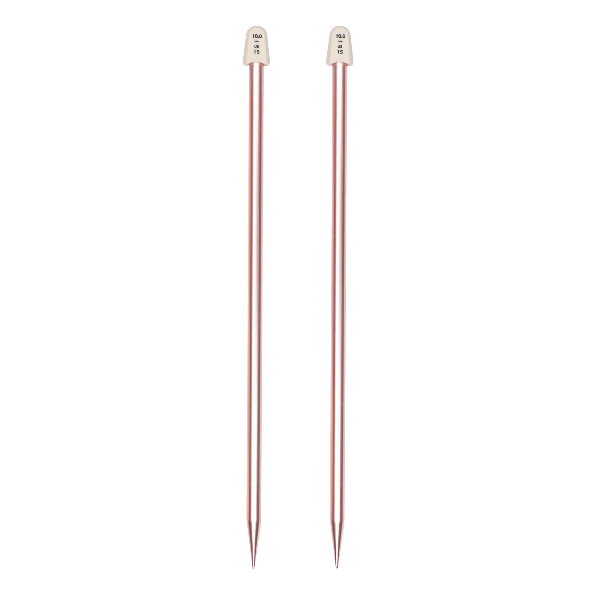 Silvalume 14" Single Point Knitting Needles
