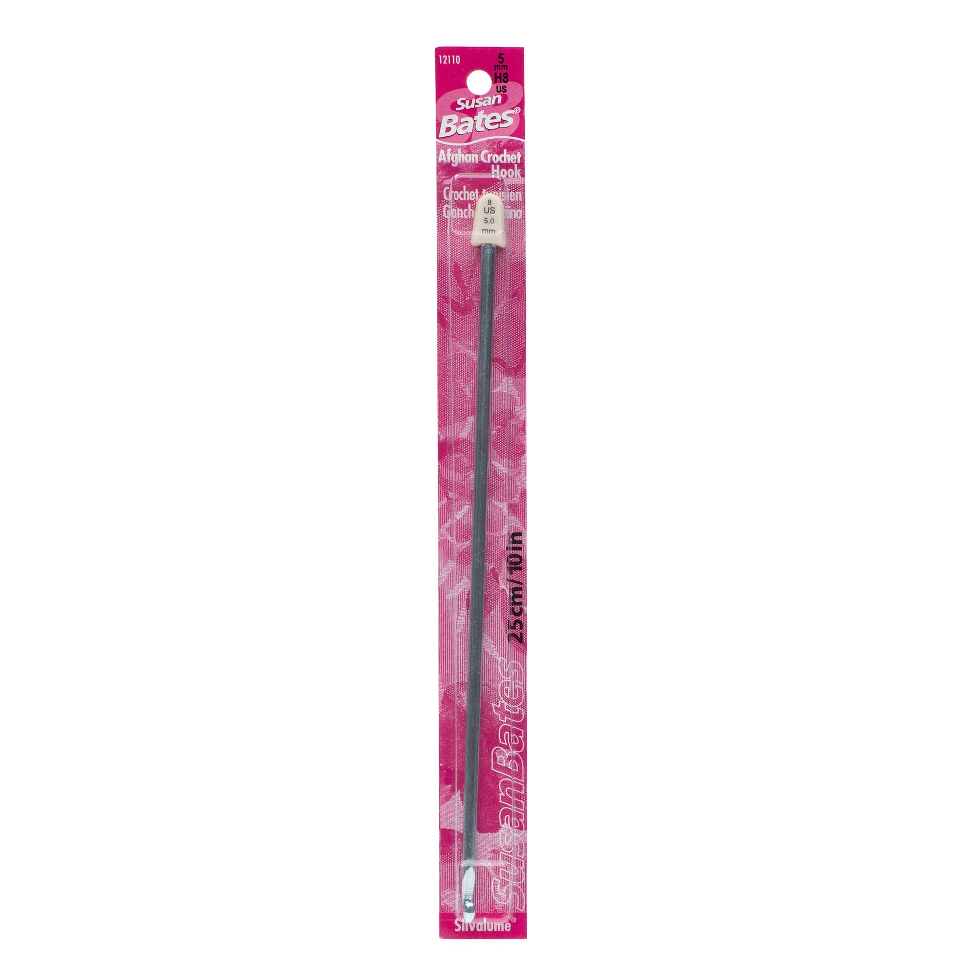 Silvalume 10" Afghan Crochet Hook