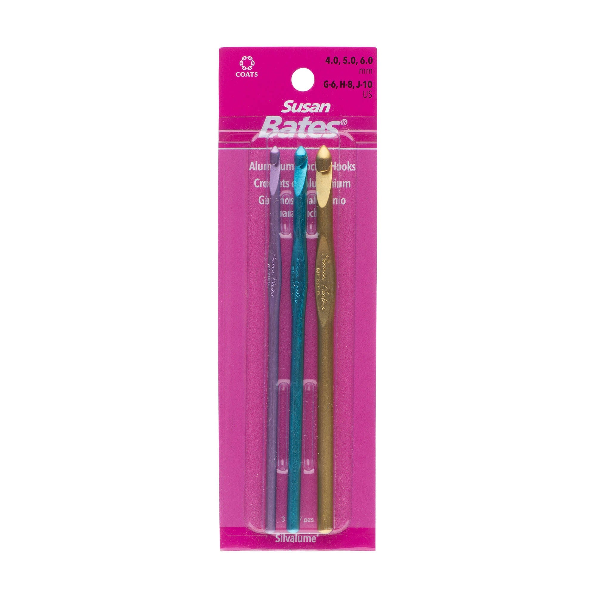 Silvalume Set of 3 Crochet Hooks