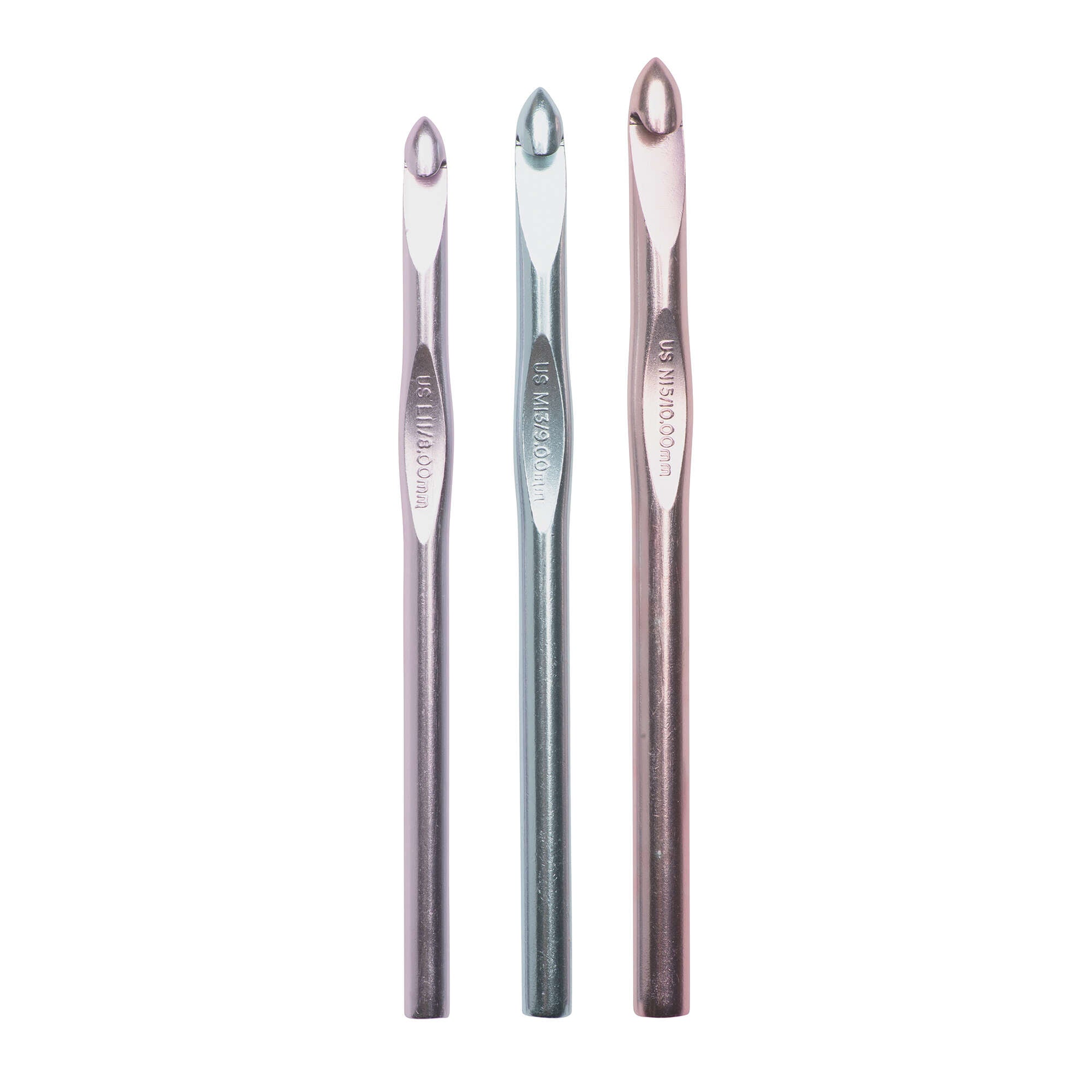 Silvalume Set of 3 Crochet Hooks