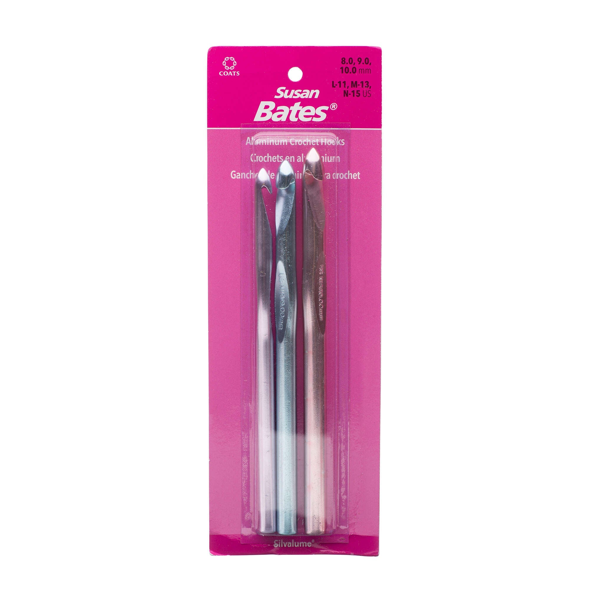 Silvalume Set of 3 Crochet Hooks