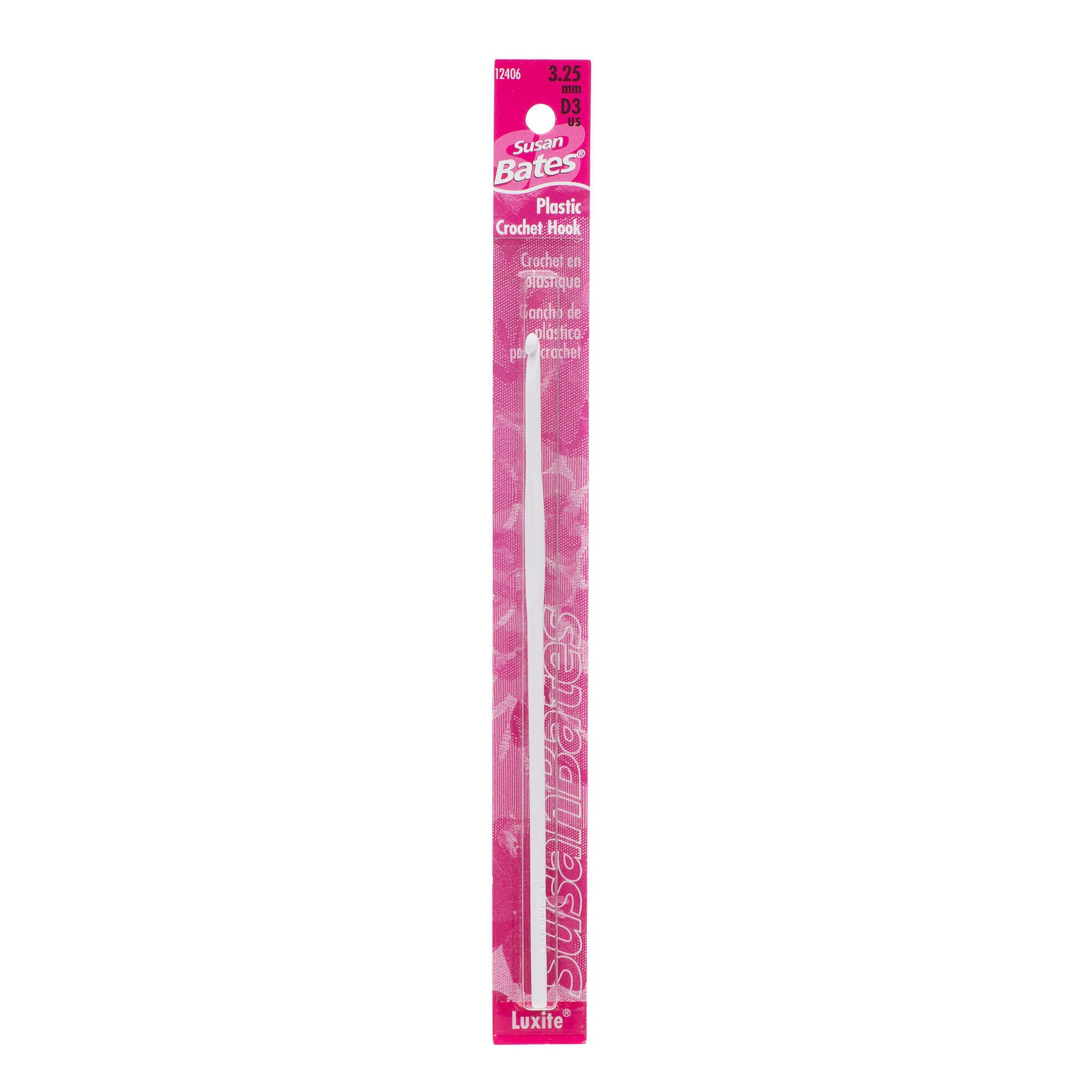 Luxite 5.5" Plastic Crochet Hook - Clearance Items