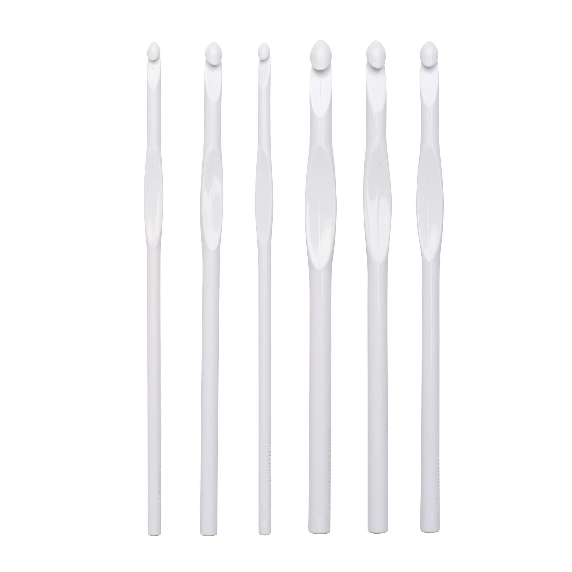 Luxite Set of 6 Plastic Crochet Hooks