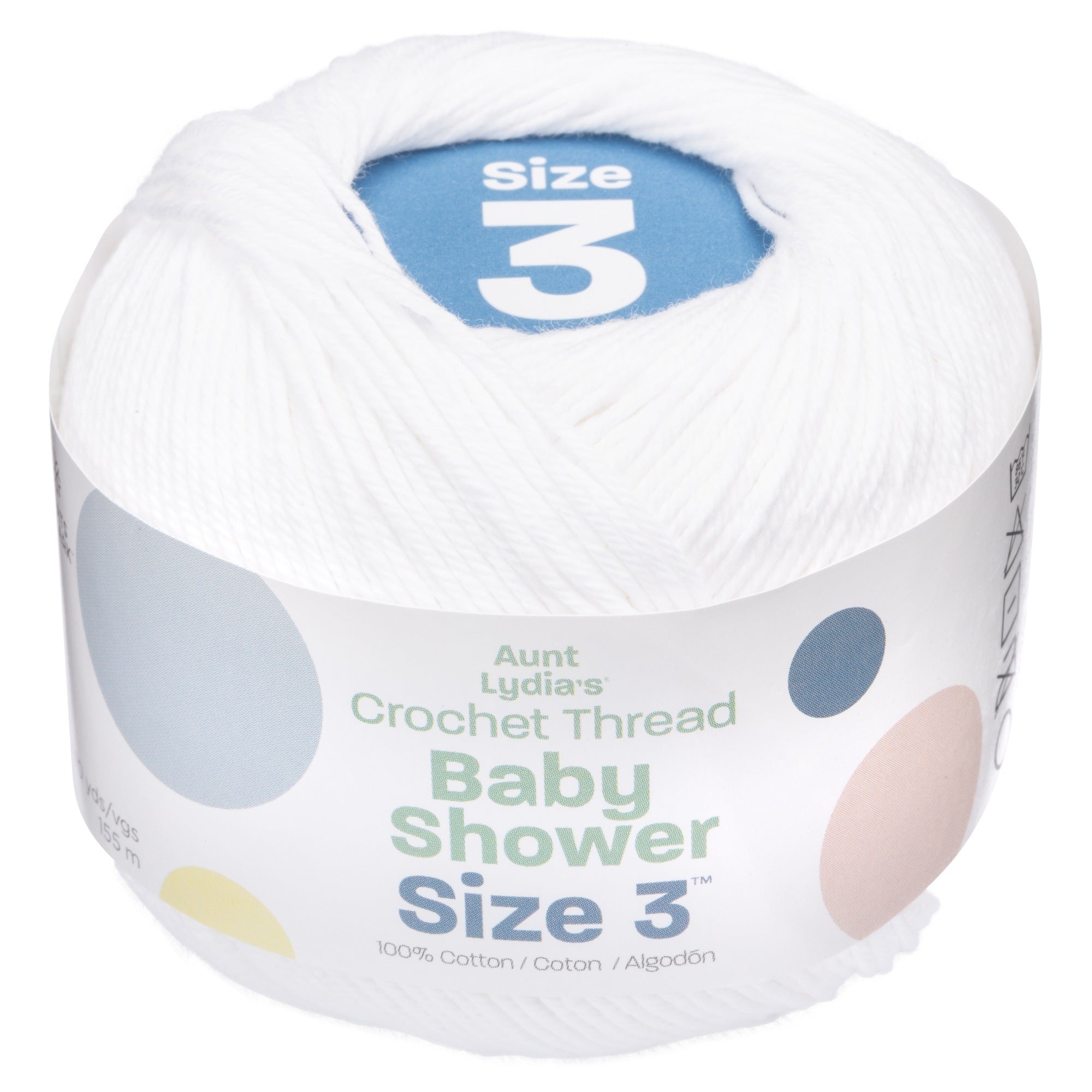 Baby Shower Crochet Thread Size 3 - Clearance Shades