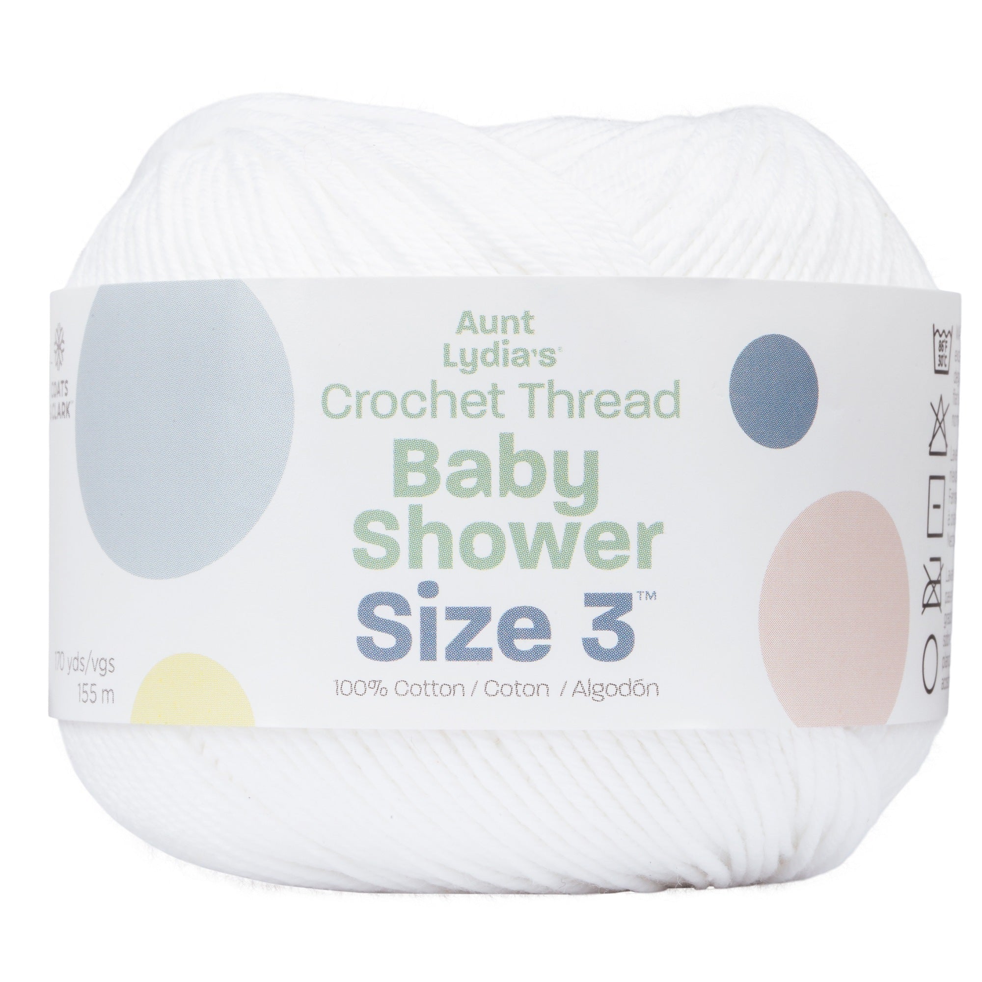 Baby Shower Crochet Thread Size 3 - Clearance Shades