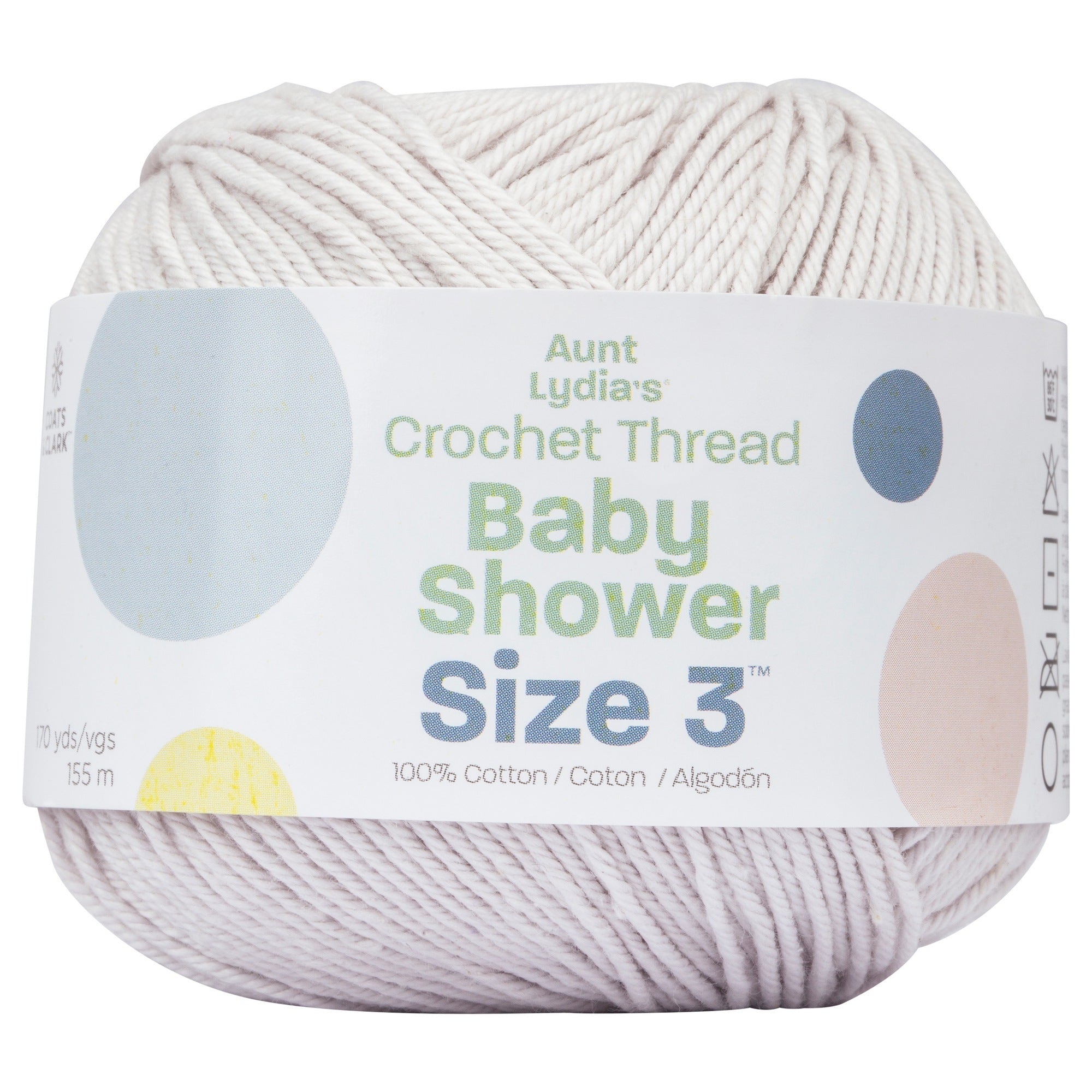 Baby Shower Crochet Thread Size 3 - Clearance Shades