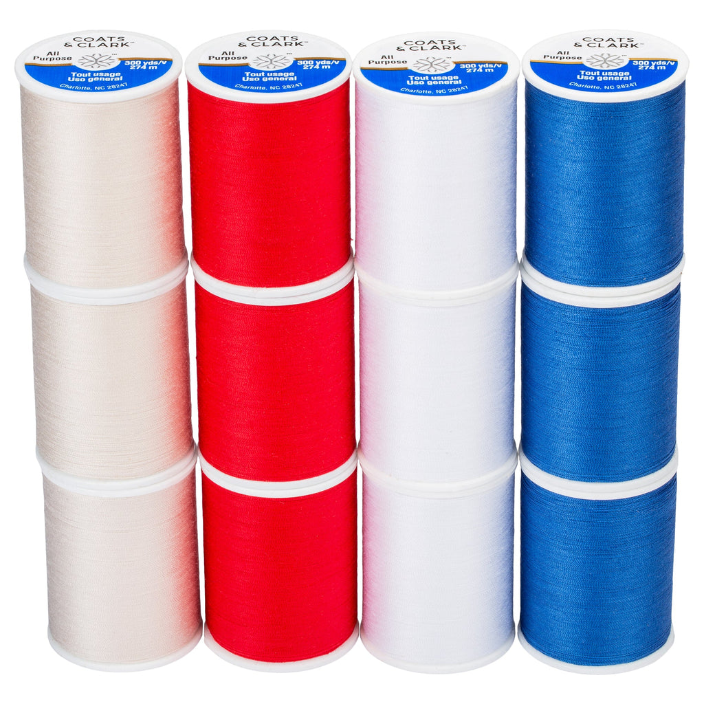 All Purpose 12 Spool Assortment - Clearance Shades